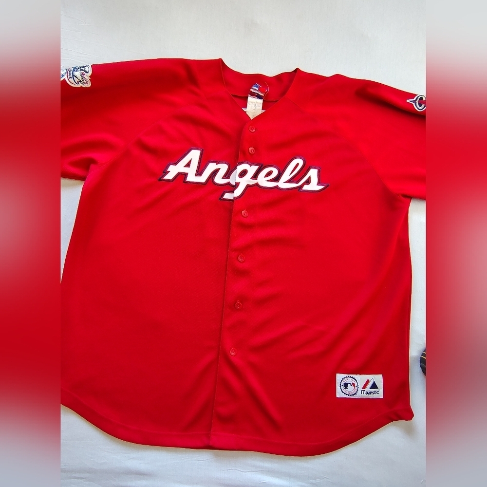Majestic Red Angels (Guerrero 27) Baseball Jersey Size 3XL